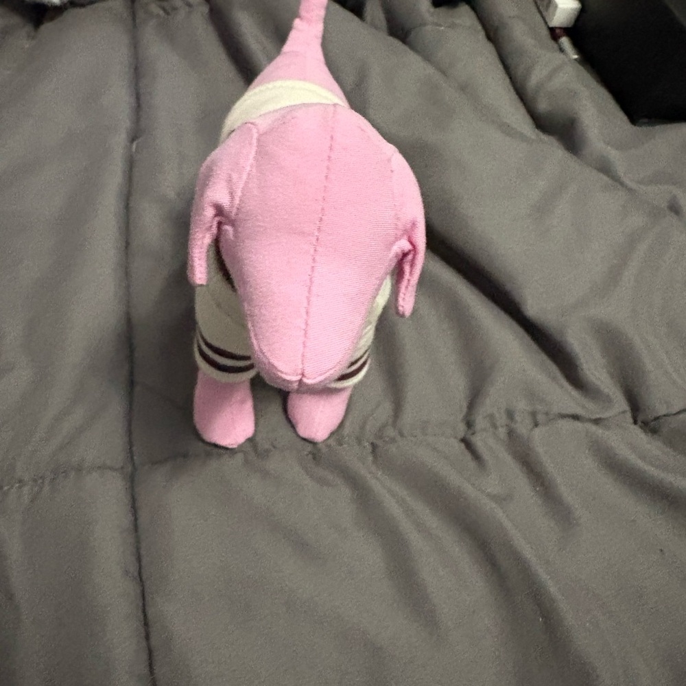 PINK Victoria's Secret Dog Plush - Pink and Cream - Picture 2 of 3